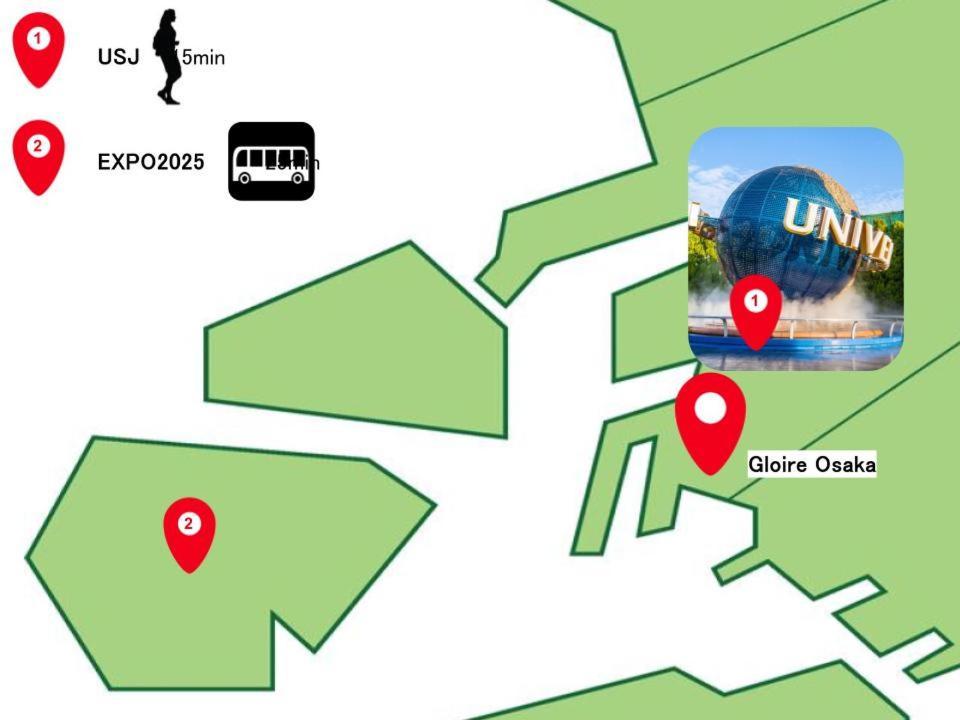 Apartament Tabist Gloire Osaka Zewnętrze zdjęcie